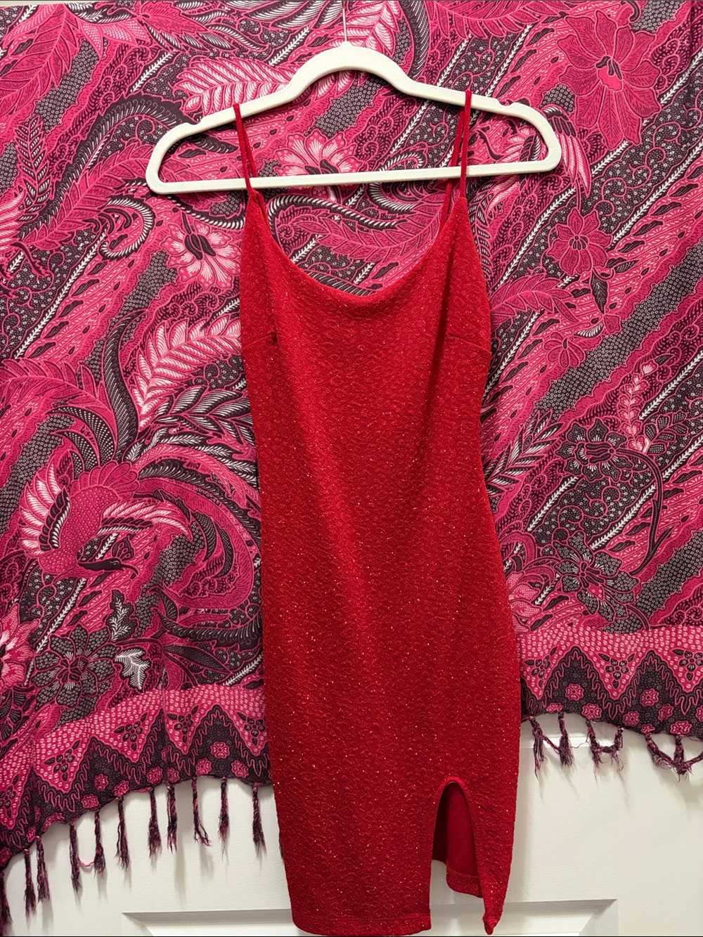 Windsor Red Sparkle Mini Dress